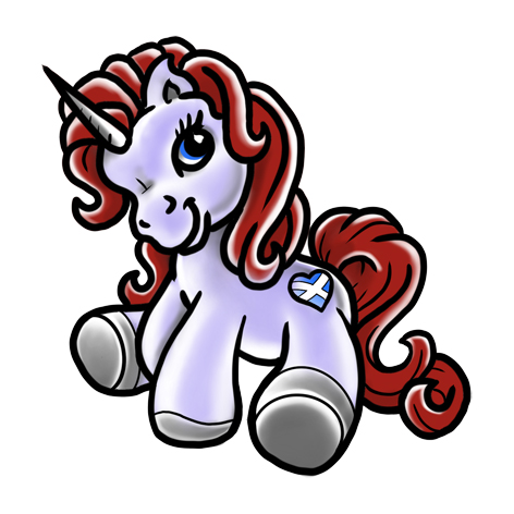 My little Unicorn Saltire Heart