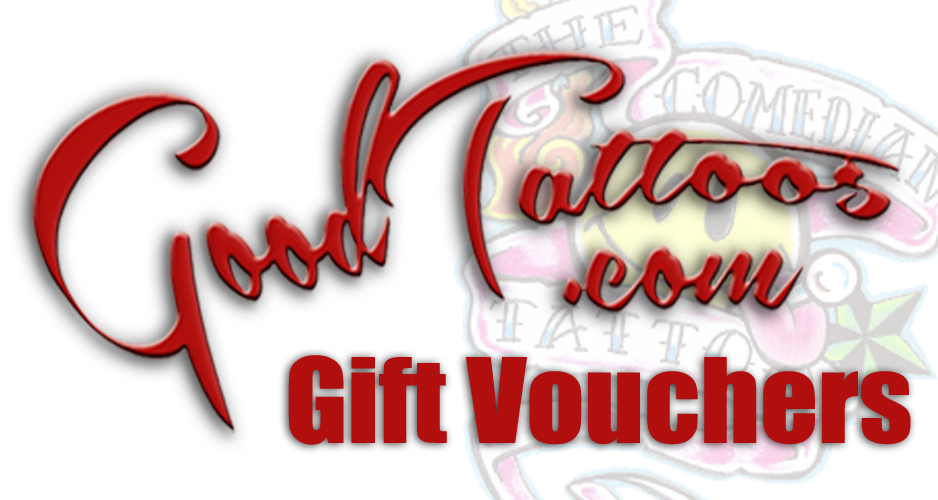 goodtattoos.com button with text : gift vouchers