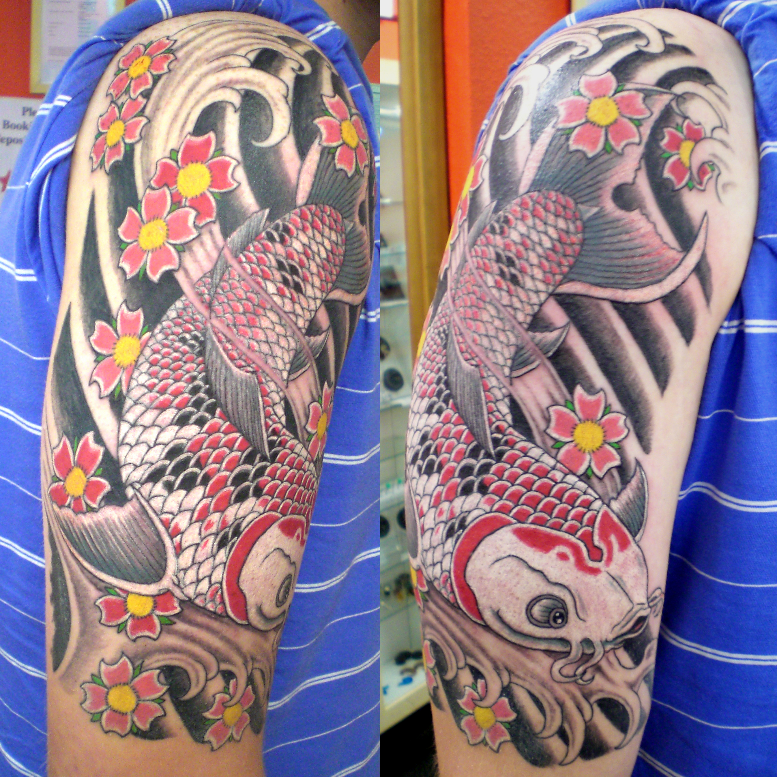  Koi half sleeve 