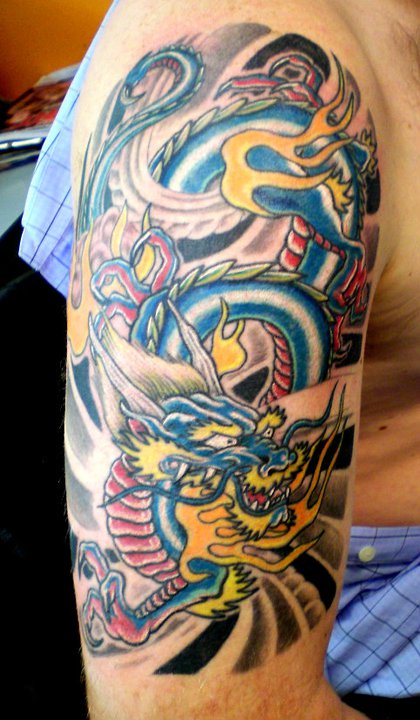  Dragon Half Sleeve 